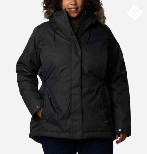 Women's Columbia Suttle Mountain II Insulated Jackets Black | Plus Size CA-V4813